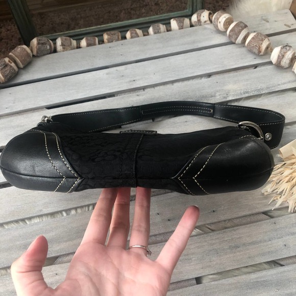 Vintage Y2K Coach Signature Black Soho Boho Purse Bag - Picture 7 of 10